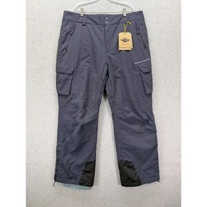 Mountain Designs Dogleg Insulated Pants Mens XL Gray Snow Ski Cargo Hiking